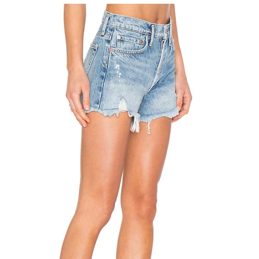 Agolde Parker Frayed Hem Jean Short - Swapmeet